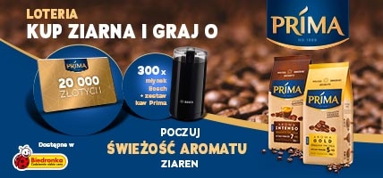 Loteria promocyjna „Poczuj świeżość aromatu kawy ziarnistej Prima!”